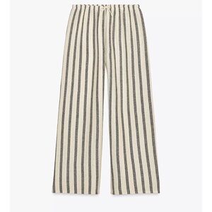 Striped Wide-Leg Pants